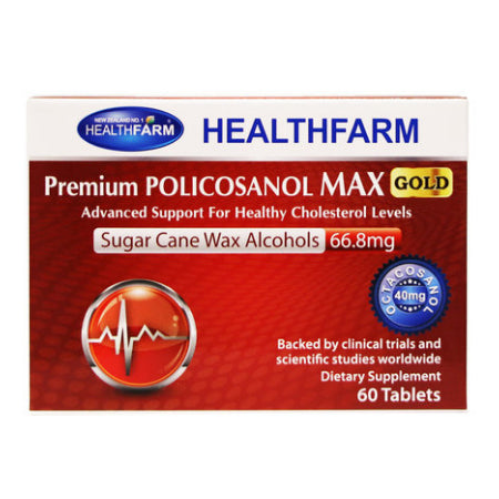 Health Farm Policosanol 66.8mg 60 Tablets